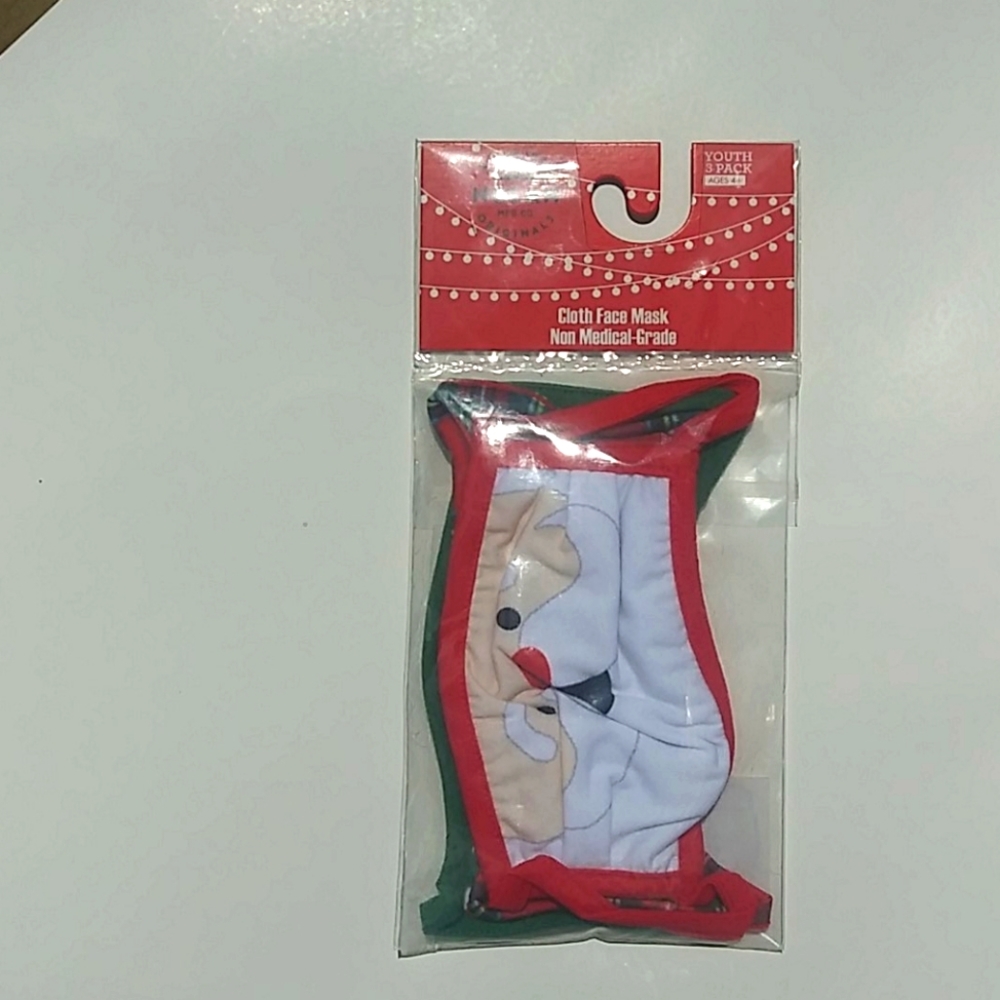 Christmas Season Face Mask 3 Pack Youth